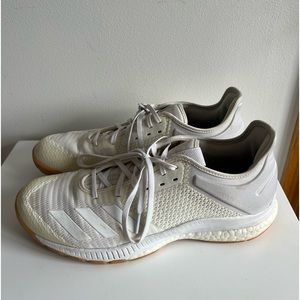 Adidas white volleyball shoes womens size 10